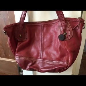 The Sak Red Leather Purse / Bag